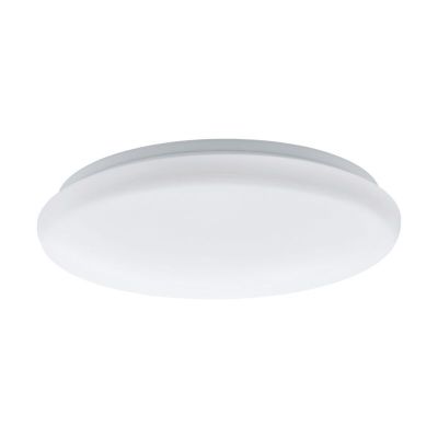 Candeeiro de teto com sensor branco de aço, Patryk, 12W, LED 3000K