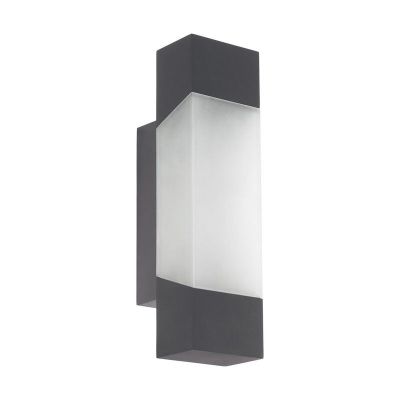 Candeeiro para exterior antracite de metal, Evan, IP44