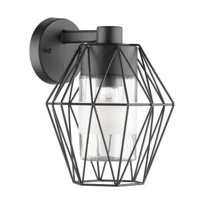 Candeeiro para exterior preto de metal, Stan, IP44