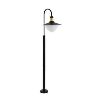 Candeeiro para exterior preto de metal, Jaylano, IP44
