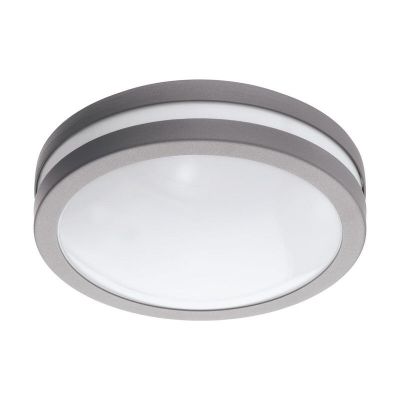 Candeeiro para exterior prateado de metal, Justin, IP44