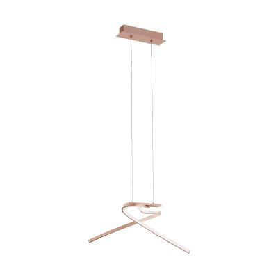 Candeeiro suspenso rosa de alumínio, Josef, 11W, LED 3000K