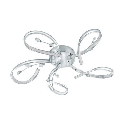 Plafon cromo de alumínio, Yorik, 6W, LED 3000K