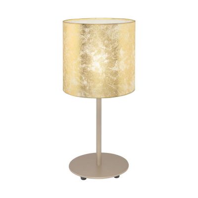 Candeeiro de mesa dourado de aço, Megan, com interruptor