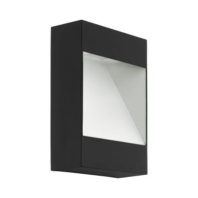 Candeeiro para exterior antracite de alumínio, Elvi, 10W, LED 3000K, IP44