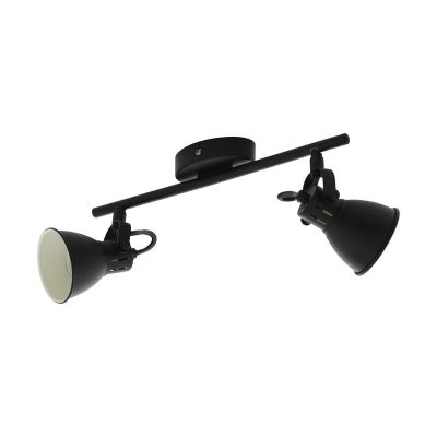 Foco de teto preto de aço, Tinke