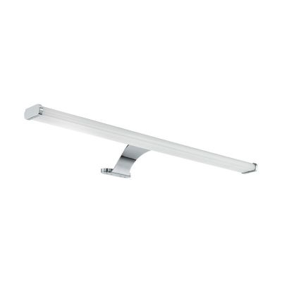 Iluminação para espelho cromo de aço, Yvanka, 10W, LED 3000K, IP44