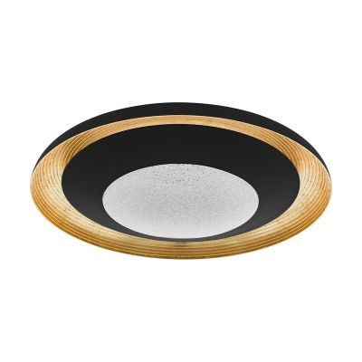 Plafon preto de plástico, Maddy, 24W, LED RGBW