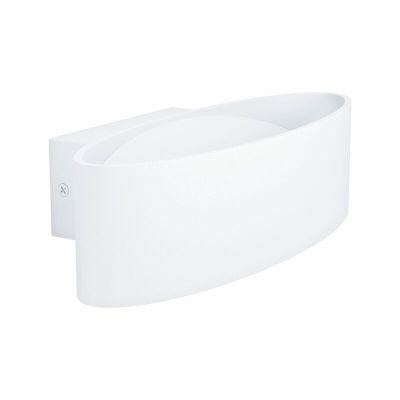 Aplique de parede branco de alumínio, Elmar, 10W, LED 3000K