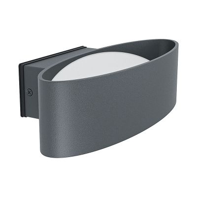 Candeeiro para exterior antracite de alumínio, Kawita, 10W, LED 3000K, IP44