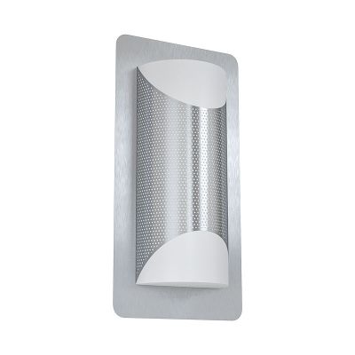 Candeeiro para exterior prateado de aço inoxidável, Maika, IP44