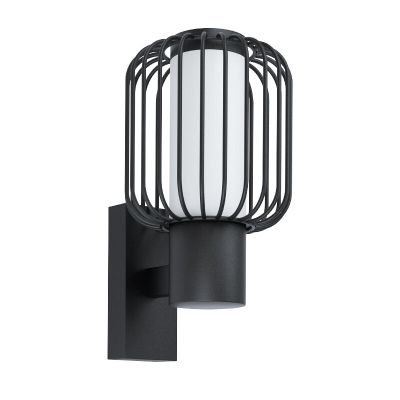 Candeeiro para exterior preto de aço, Latife, IP44