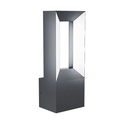 Candeeiro para exterior preto de alumínio, Larisa, 5W, LED 3000K, IP44