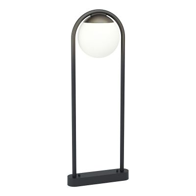 Candeeiro para exterior preto de aço, Lynne, IP44