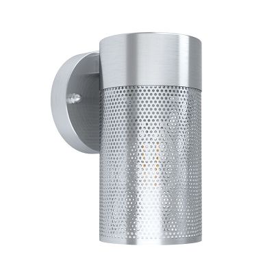 Candeeiro para exterior prateado de aço inoxidável, Liliane, IP44