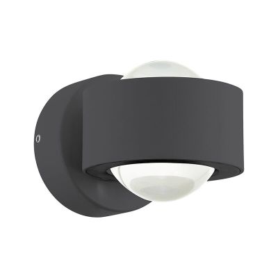 Candeeiro para exterior antracite de alumínio, Lyn, 2W, LED 3000K, IP44