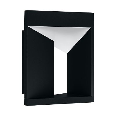 Candeeiro para exterior preto de alumínio, Lyke, 10W, LED 3000K, IP54