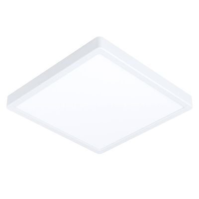 Candeeiro de teto inteligente branco de plástico, Geraldo, 19,5W, LED ajustável de branco quente a branco frio, IP44