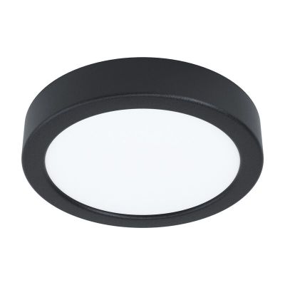 Candeeiro de teto preto de aço, Pascale, 10W, LED 3000K