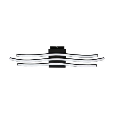 Plafon preto de alumínio, Therese, 21W, LED 3000K