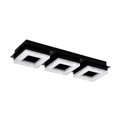 Plafon preto de aço, Arjo, 4W, LED 3000K