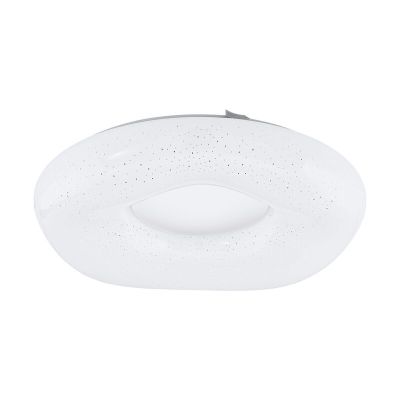 Plafon branco de aço, Ziya, 18W, LED ajustável de branco quente a branco frio