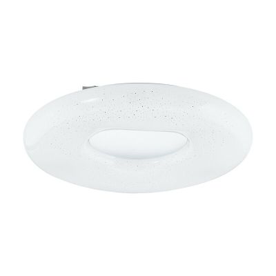 Plafon branco de aço, Ziya, 24W, LED ajustável de branco quente a branco frio
