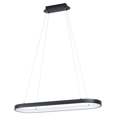 Candeeiro suspenso preto de aço, Maira, 30W, LED 3000K