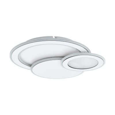 Plafon branco de aço, Everdina, 11W, LED ajustável de branco quente a branco frio