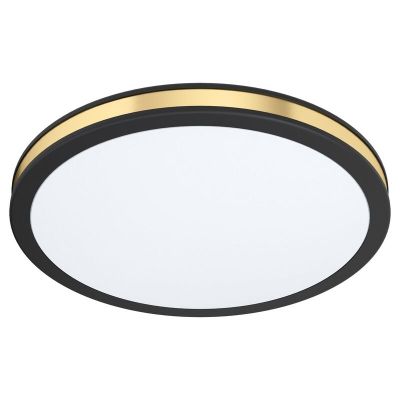 Plafon preto de aço, Rivano, 11W, LED 3000K