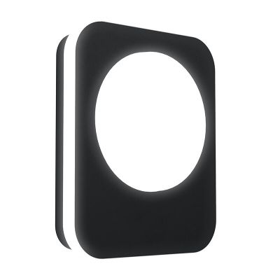 Candeeiro para exterior preto de alumínio, Luut, 9W, LED 3000K, IP44