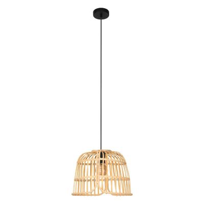 Candeeiro suspenso de rattan castanho, Sicco