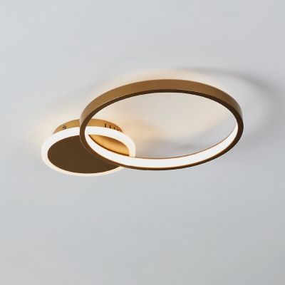 Candeeiro de teto dourado de alumínio, Sivan, 15W, LED ajustável de branco quente a branco frio, regulável em 3 níveis