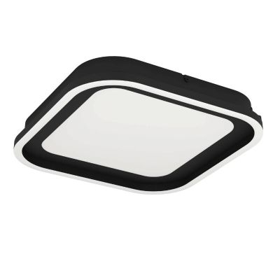 Candeeiro de teto preto de alumínio, Thijn, 11W, LED ajustável de branco quente a branco frio, regulável em 3 níveis