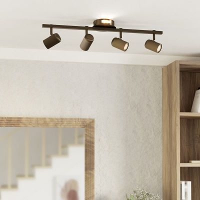 Foco de teto bronze de aço, Montemurro, 3,7W, LED white switch