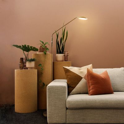 Candeeiro de leitura de pé latão moderno, Salvador, 5W, LED 3000K, com interruptor