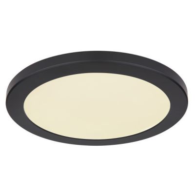 Plafon preto de plástico, Cage, 24W, LED ajustável de branco quente a branco frio