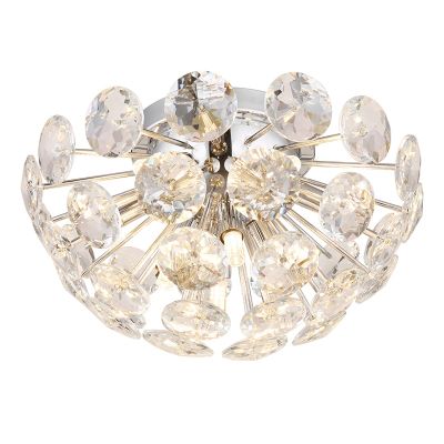 Candeeiro de teto cromo de cristal, Viresh