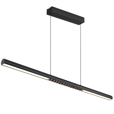 Candeeiro suspenso preto de metal, Jakub, 24W, LED 3000K