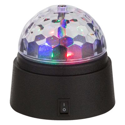 Luminária de discoteca multicolorida de plástico, Laurin, 0,6W, LED RGB, com interruptor.