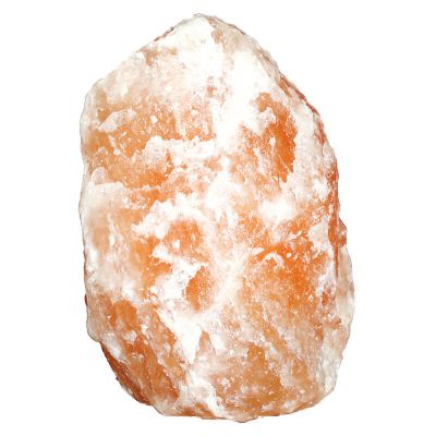 Candeeiro de sal laranja de pedra, Mersa, com interruptor