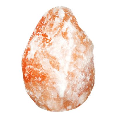 Candeeiro de sal laranja de pedra, Mersa, com interruptor
