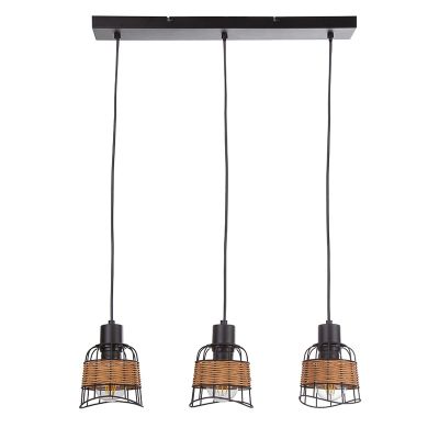 Candeeiro suspenso preto de metal, Eize