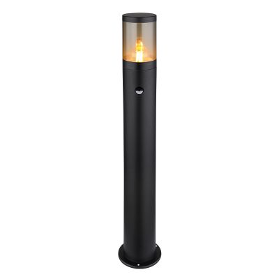 Candeeiro para exterior preto de aço inoxidável, Lambert, IP44
