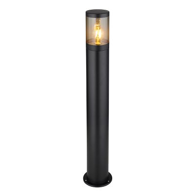 Candeeiro para exterior preto de aço inoxidável, Lambert, IP44