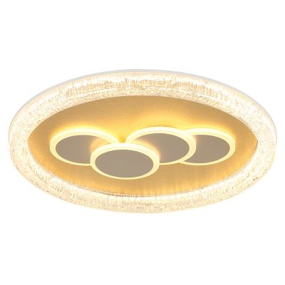 Plafon dourado de acrílico, Lynsey, 40W, LED 3000K