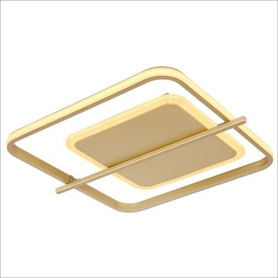 Plafon dourado de alumínio, Reinald, 36W, LED 3000K