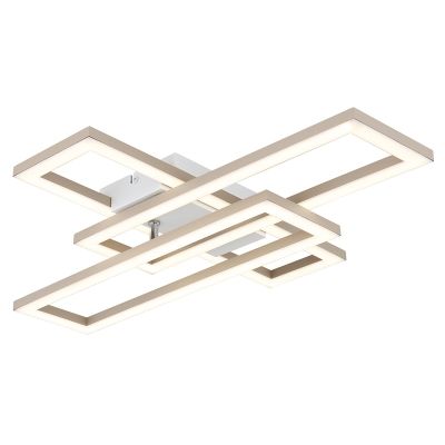 Candeeiro de teto castanho de plástico, Wassim, 24W, LED white switch