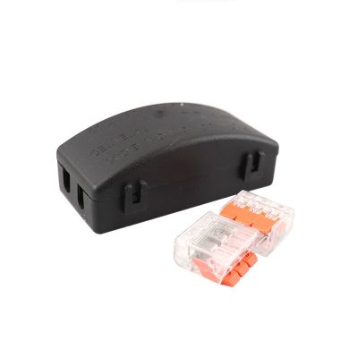 Conector de cabo preto IP20 máximo 3 x 2,5 mm