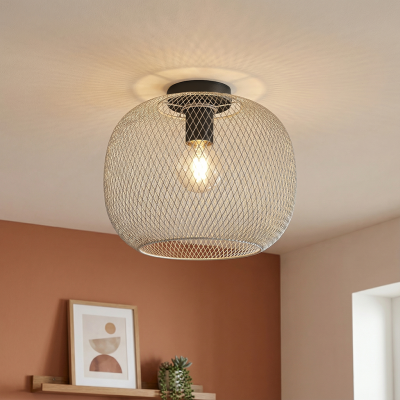 Candeeiro de teto de metal cinzento, Emado